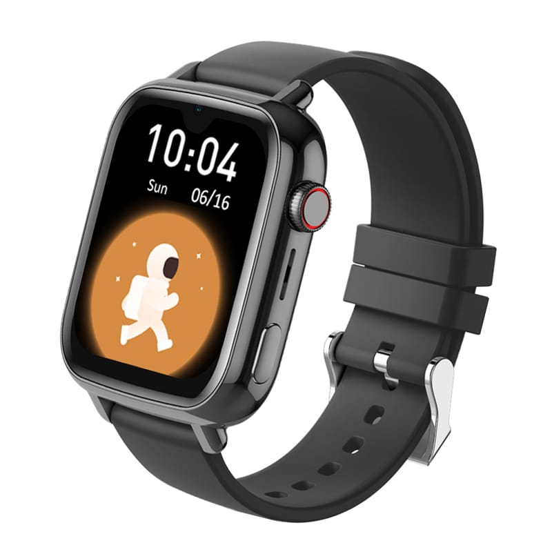 Smartwatch Copii Junior Gadget Safe Watch PRO Slim, cu GPS, TripleSafe™, Big Screen 1.91inch, Telefon, WhatsApp, Cameră, Protecție la apă, Negru