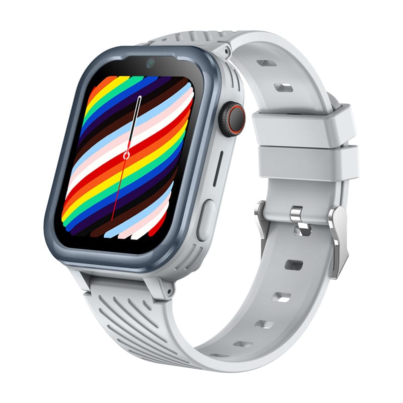 Smartwatch Copii Junior Gadget Safe Watch 15 PRO cu GPS, TripleSafe™, Big Screen 1.83inch, Telefon, WhatsApp, Cameră, Protecție la apă, Gri