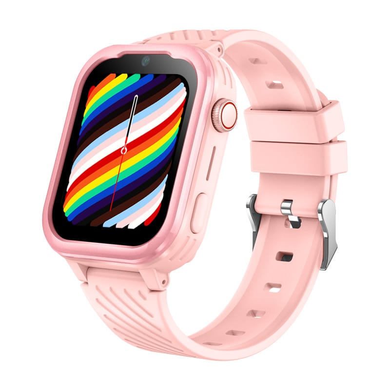 Smartwatch Copii Junior Gadget Safe Watch 15 PRO cu GPS, TripleSafe™, Big Screen 1.83inch, Telefon, WhatsApp, Cameră, Protecție la apă, Roz
