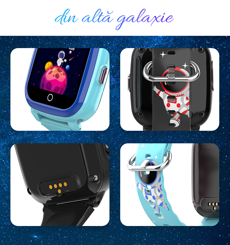 Ceas pentru baieti Junior Gadget Safe Watch Cosmos blue and black