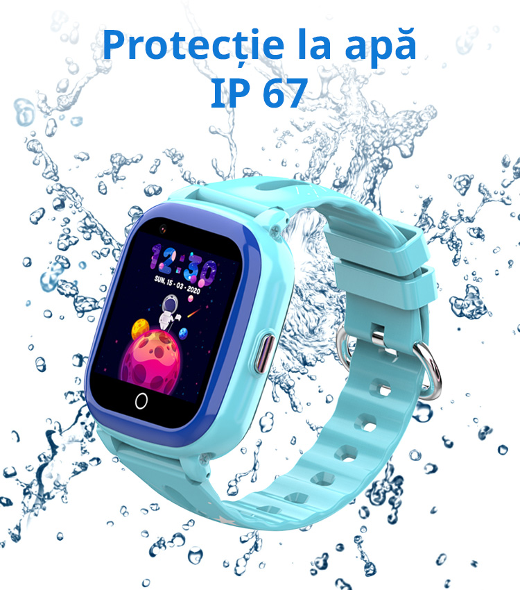 Ceas pentru baieti Junior Gadget Safe Watch Cosmos blue and black protectie la apa